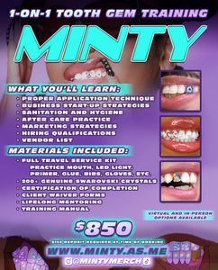 $850 1-ON-1 TOOTH GEM TRAINING COURSE (CHICAGO-BASED + VIRTUAL OPTIONS AVAILABLE) * NON-REFUNDABLE DEPOSIT ONLY *